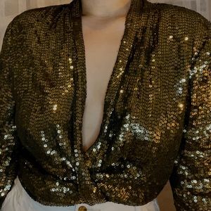 Vintage sequins blazer